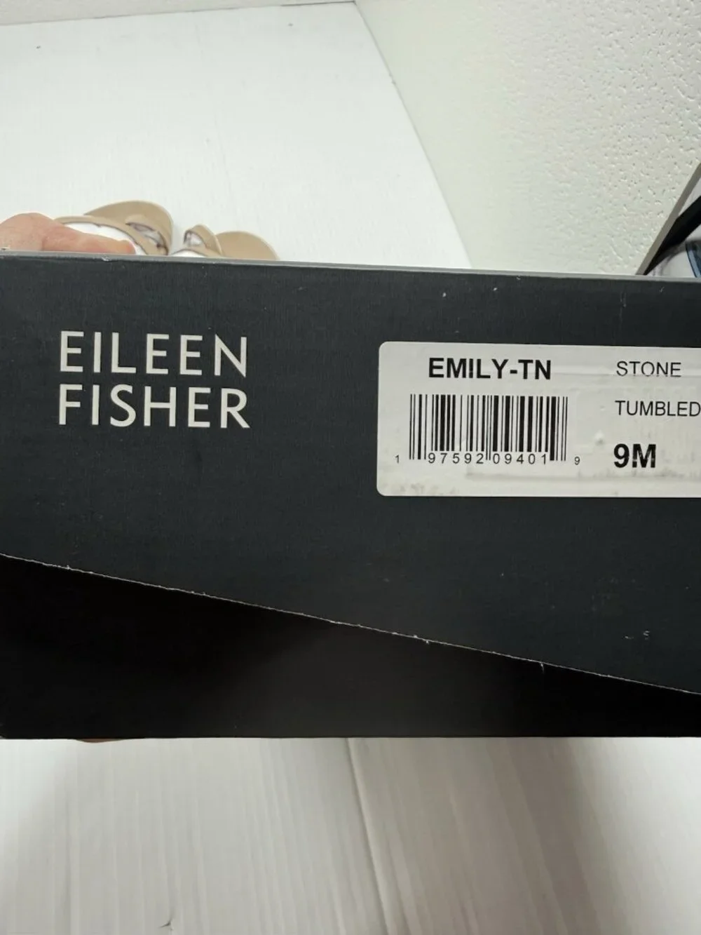 Eileen Fisher Emily Sandal Sz 9 Stone Tan Nubuck Gladiator Boho Minimalist NWT